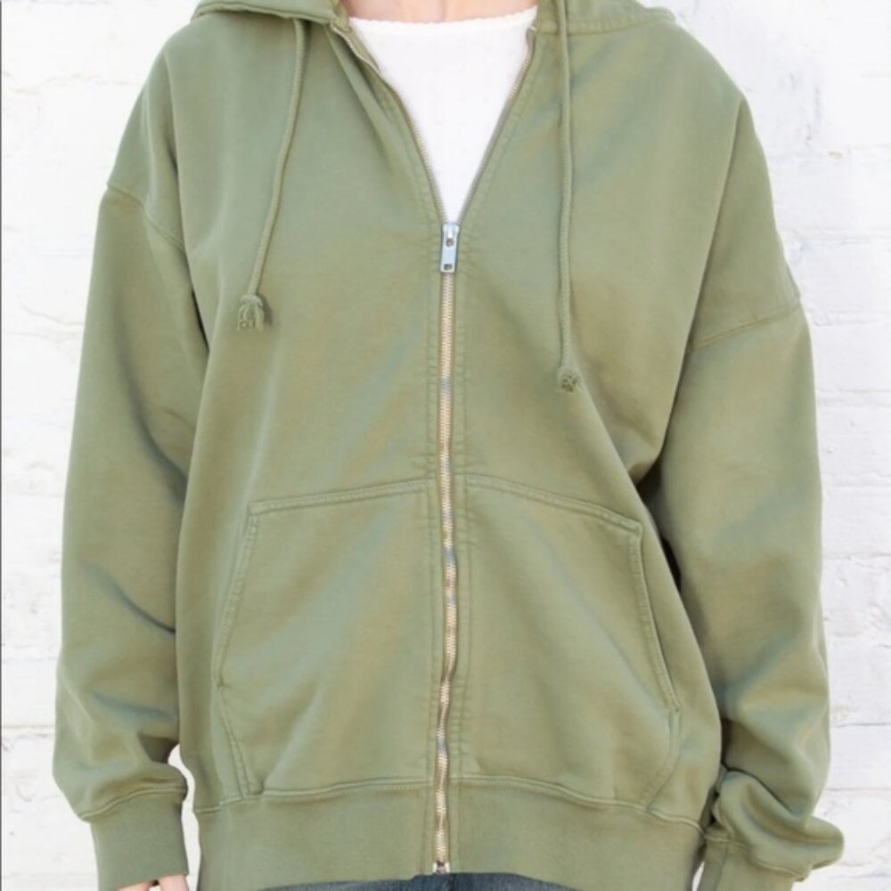 Brandy Melville Christy Hoodie Matcha Green